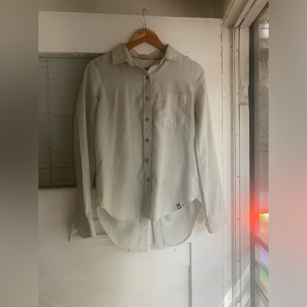 Marmot Blue Button-Down Shirt
